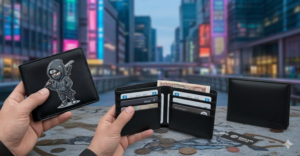 "Street Art Wallet: Ninja Style - กระเป๋าสตางค์หนังพรีเมียม ลายสตรีทสุดเท่"