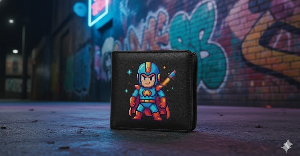 Retro Pixel Wallet - กระเป๋าสตางค์สไตล์เกมยุค 90s