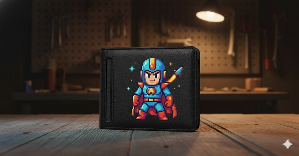 Retro Pixel Wallet - กระเป๋าสตางค์สไตล์เกมยุค 90s