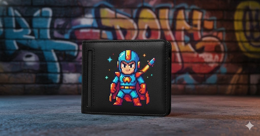 Retro Pixel Wallet - กระเป๋าสตางค์สไตล์เกมยุค 90s