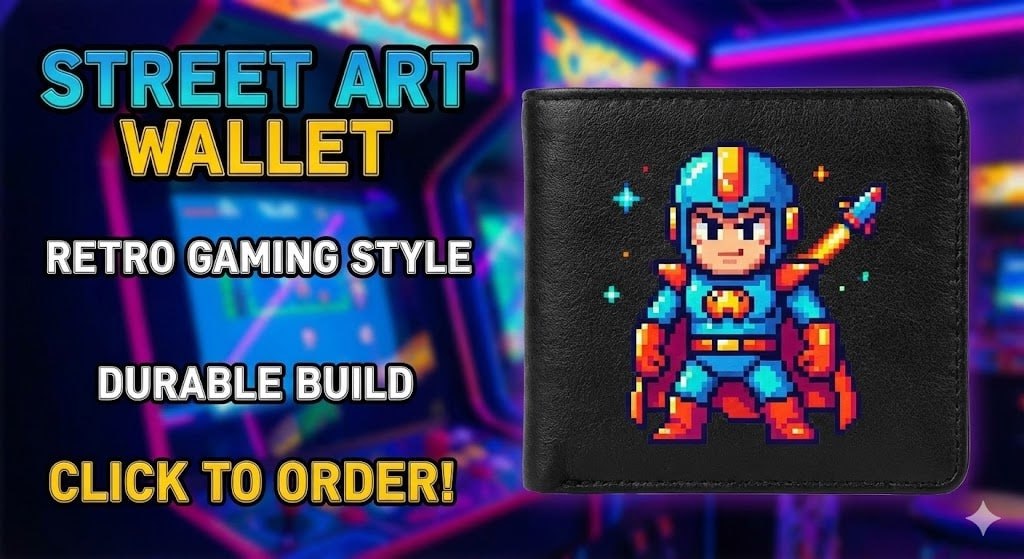 Retro Pixel Wallet - กระเป๋าสตางค์สไตล์เกมยุค 90s